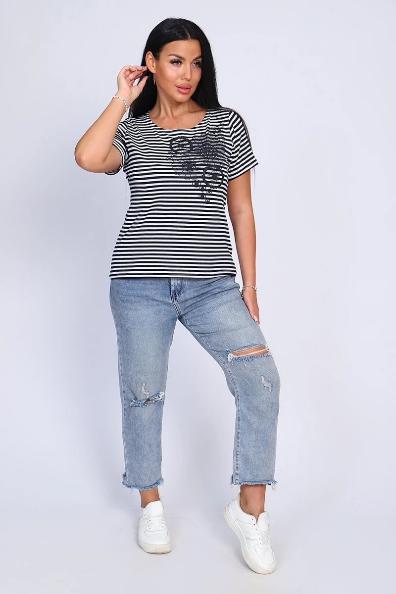 Футболка 82029 (синяя полоса)