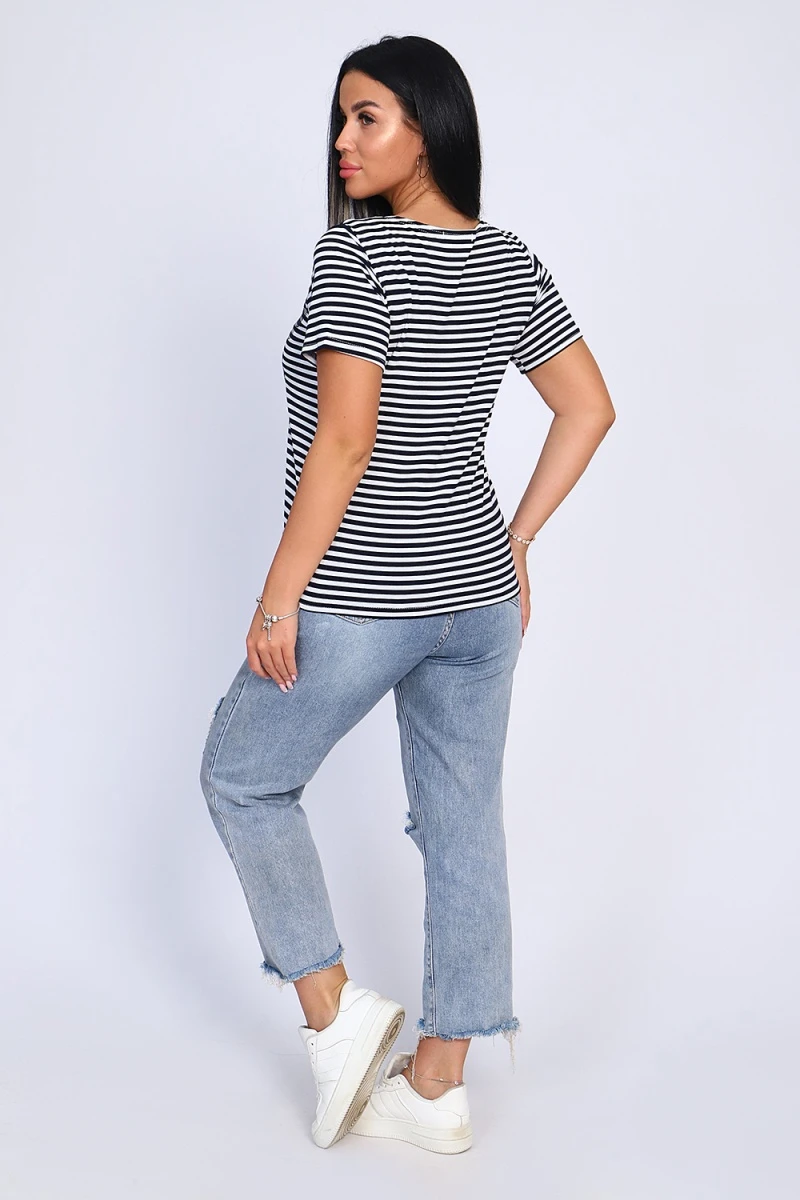 Футболка 82029 (синяя полоса)