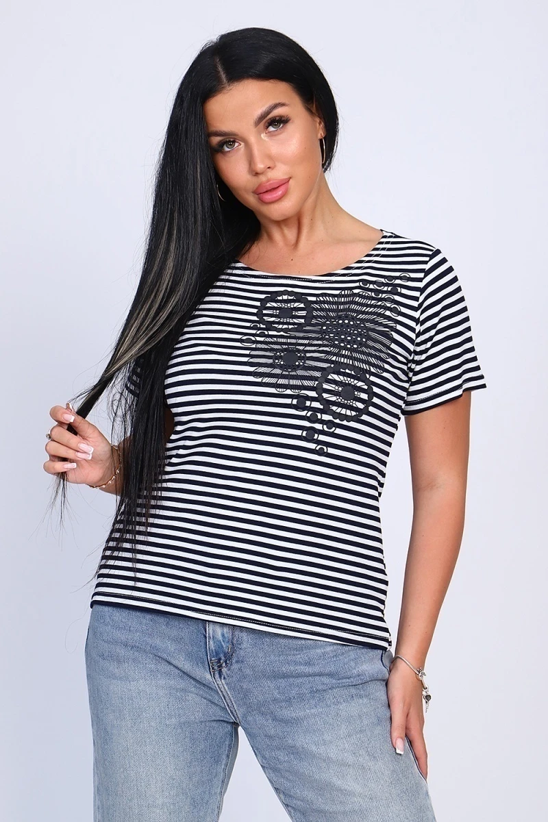 Футболка 82029 (синяя полоса)