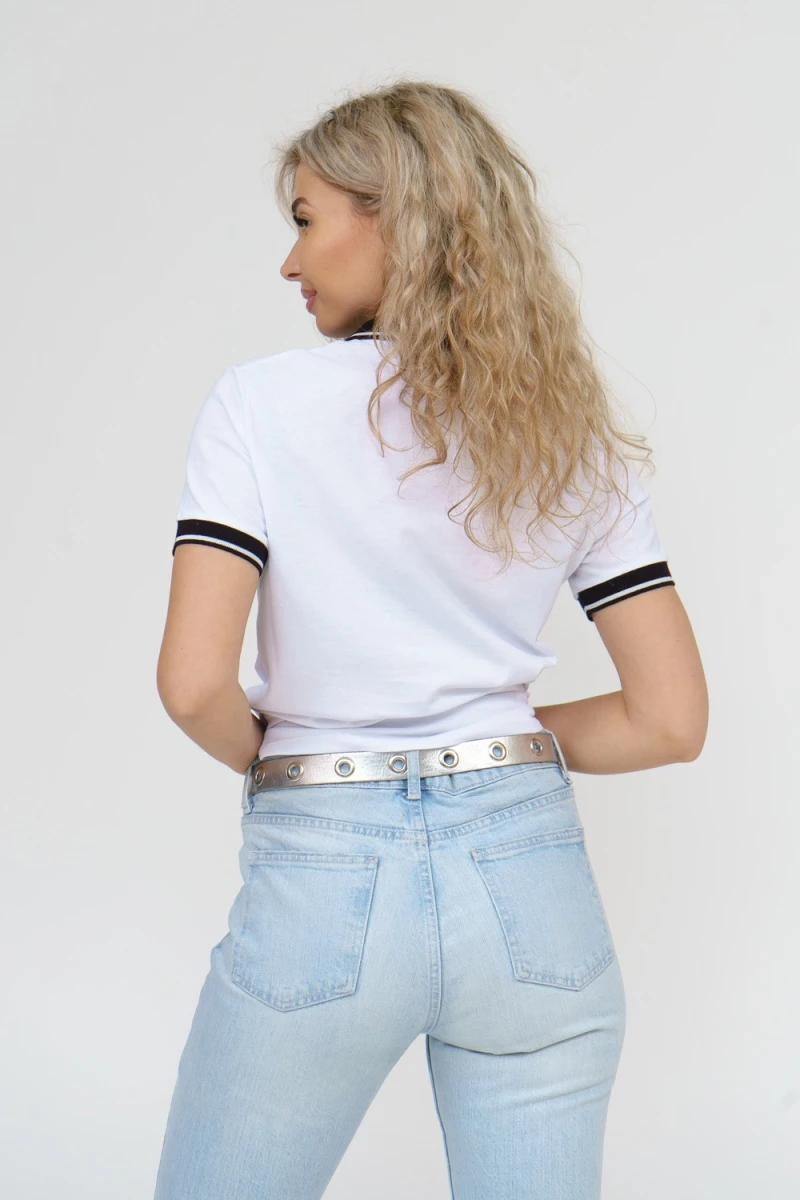 Футболка 36617 (белый/черный)