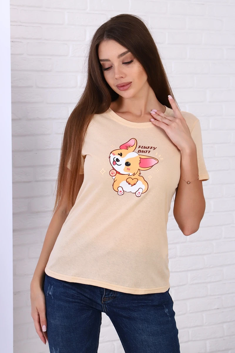 Футболка 36167 (бежевый)