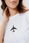 Футболка 67079 (белый+самолет)