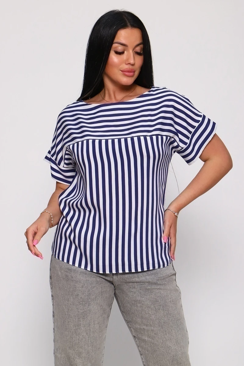 Футболка 32716 (полоса джинс)