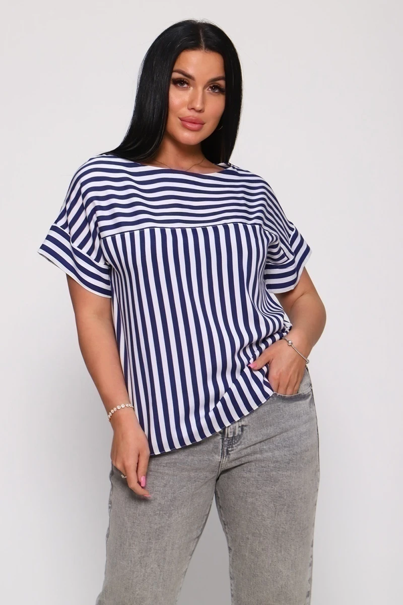 Футболка 32716 (полоса джинс)