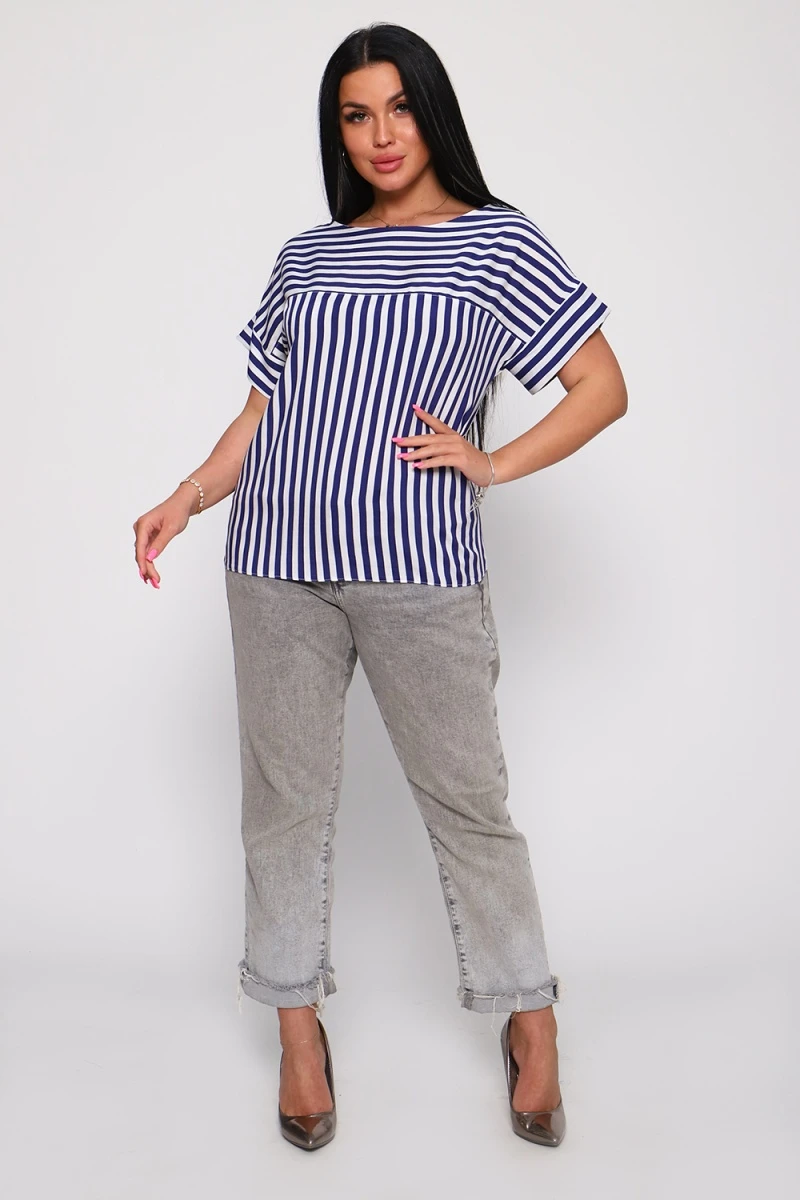 Футболка 32716 (полоса джинс)