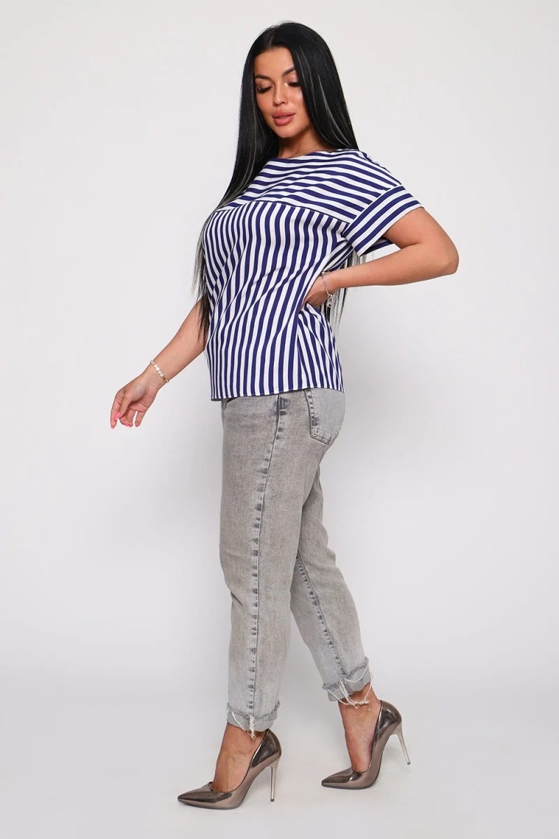 Футболка 32716 (полоса джинс)