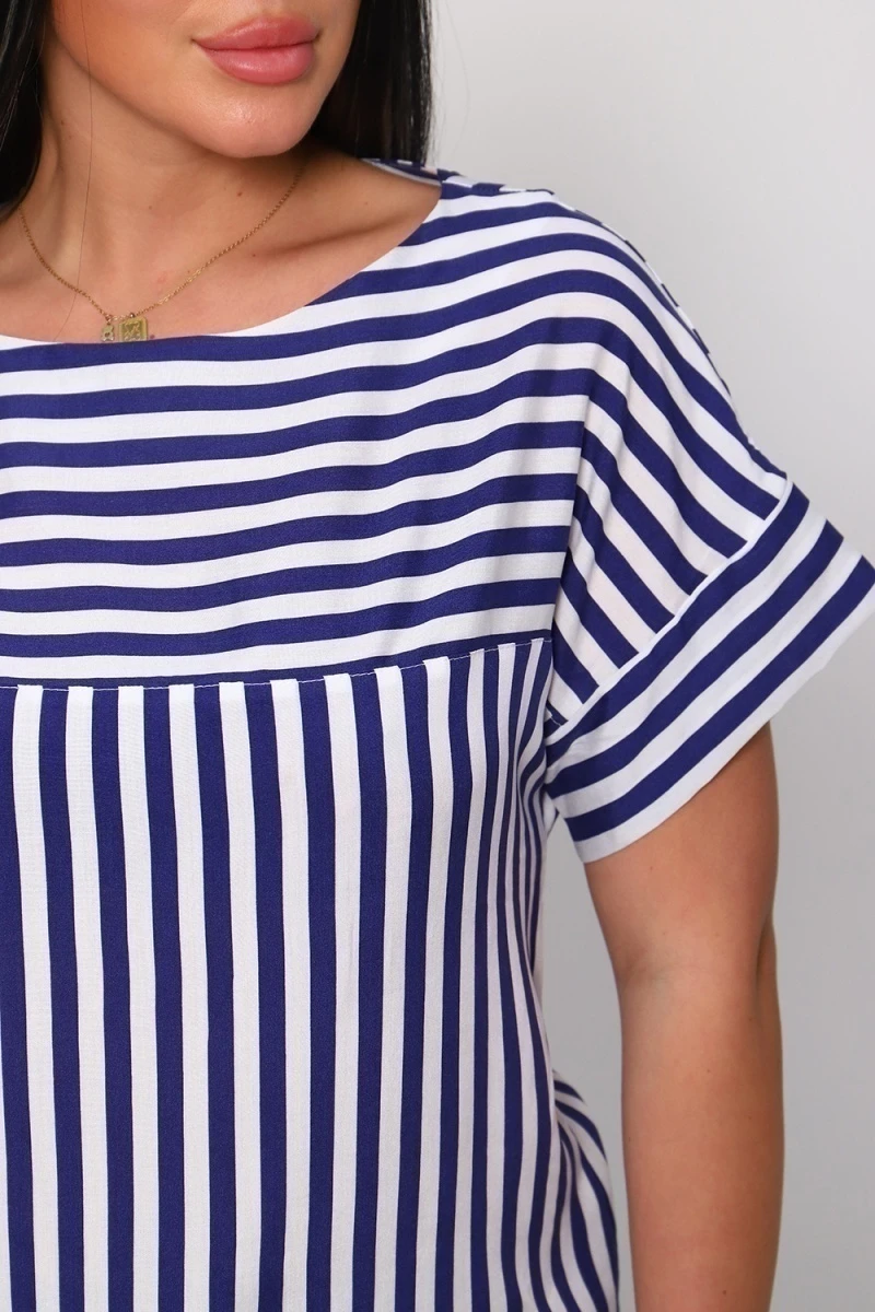 Футболка 32716 (полоса джинс)