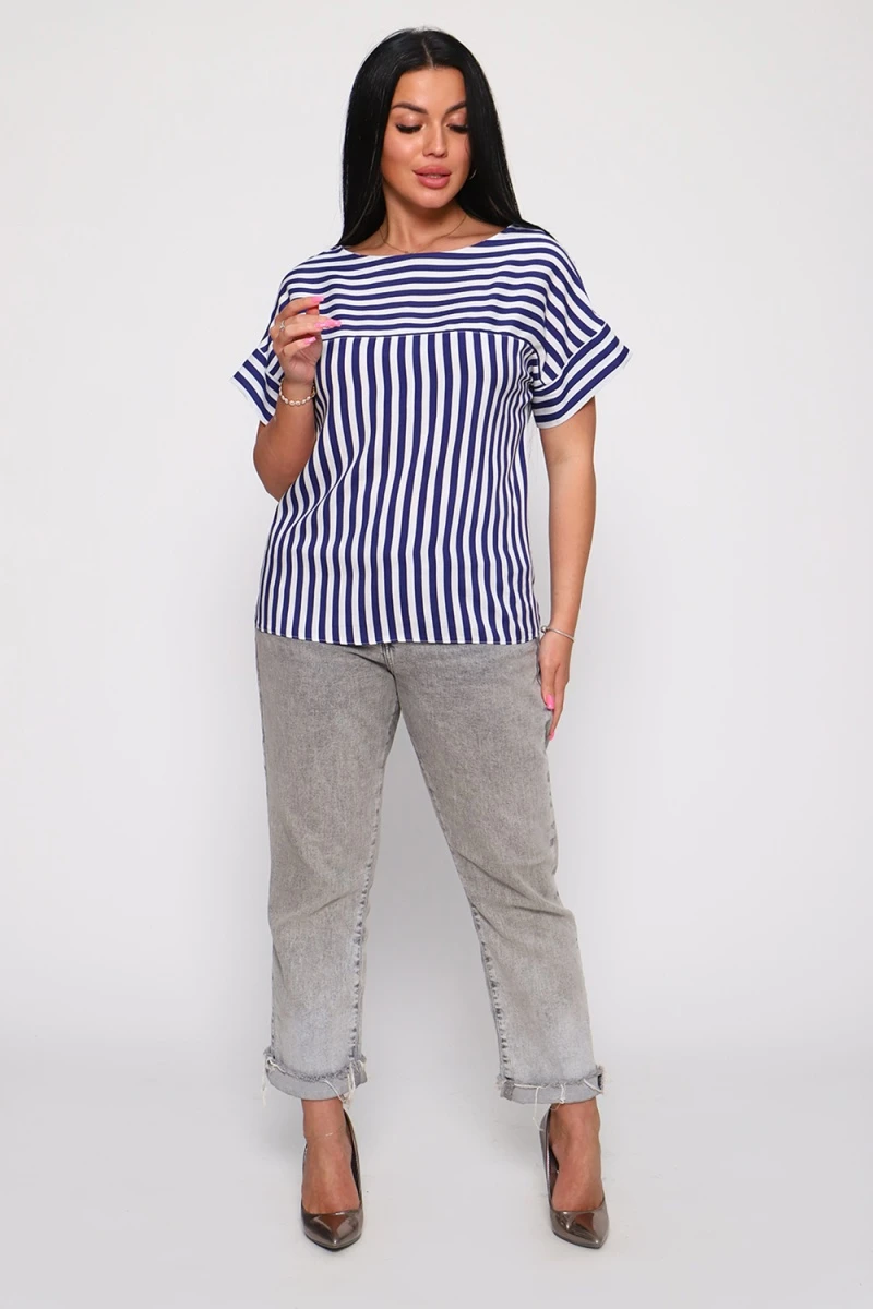 Футболка 32716 (полоса джинс)