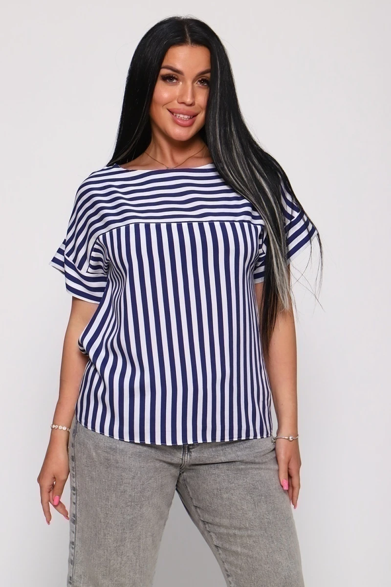 Футболка 32716 (полоса джинс)