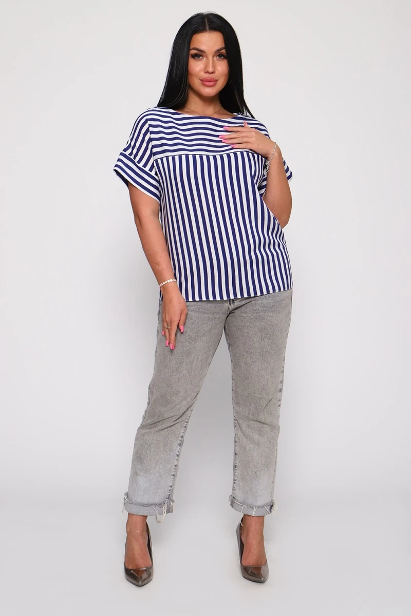Футболка 32716 (полоса джинс)