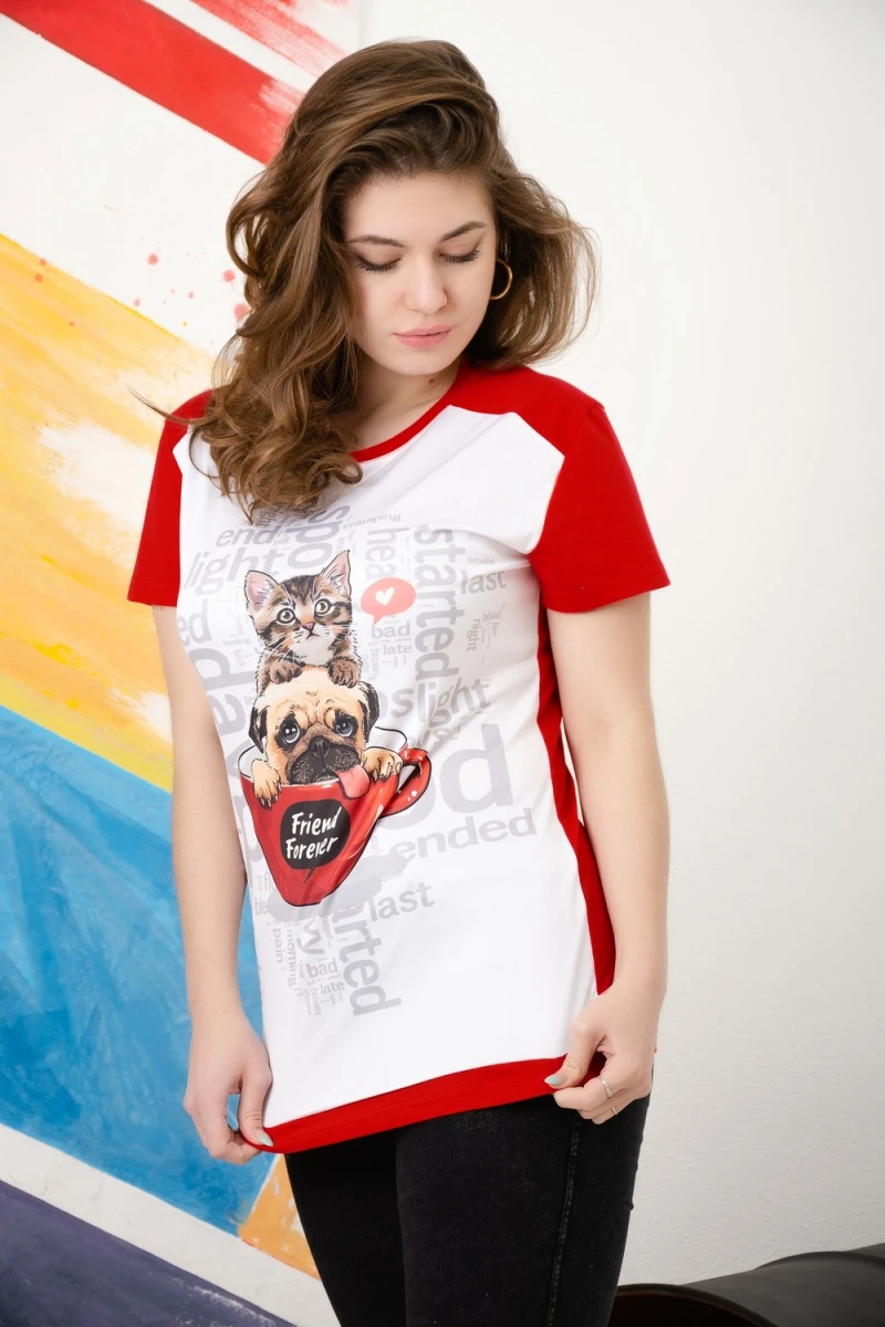 Футболка 25563 (красный)