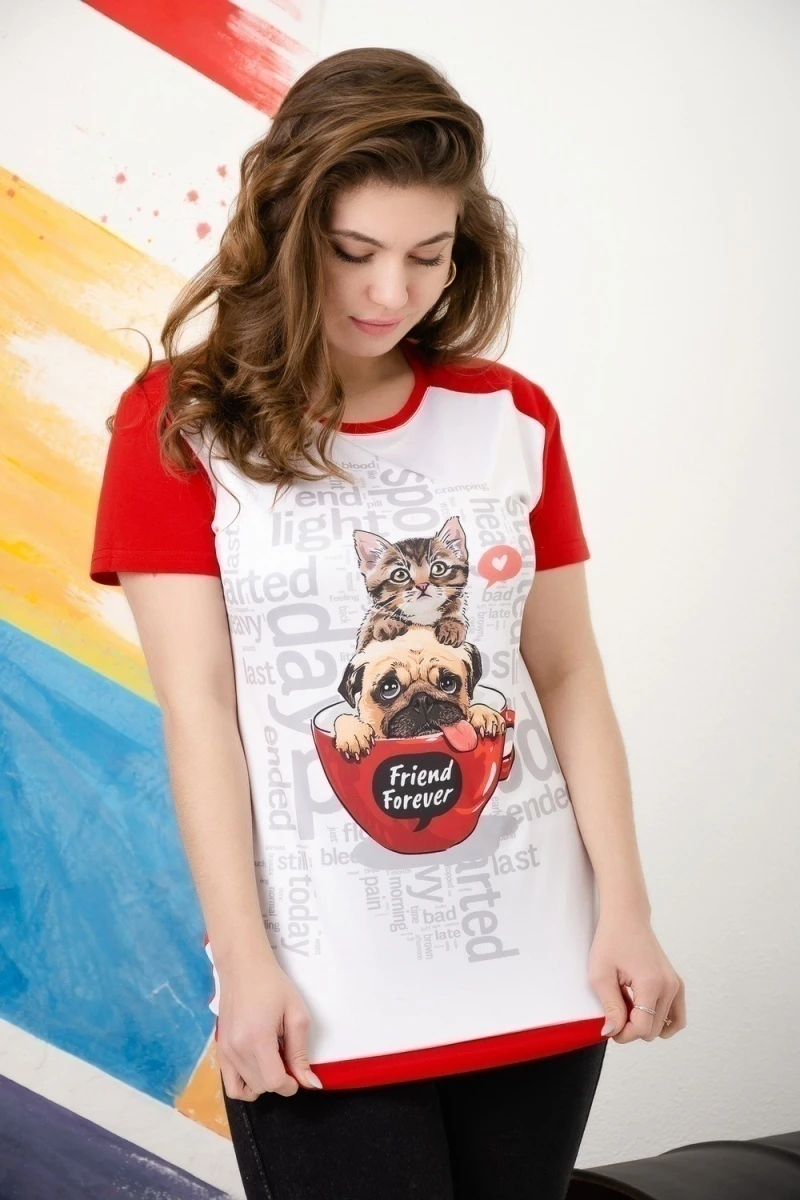 Футболка 25563 (красный)