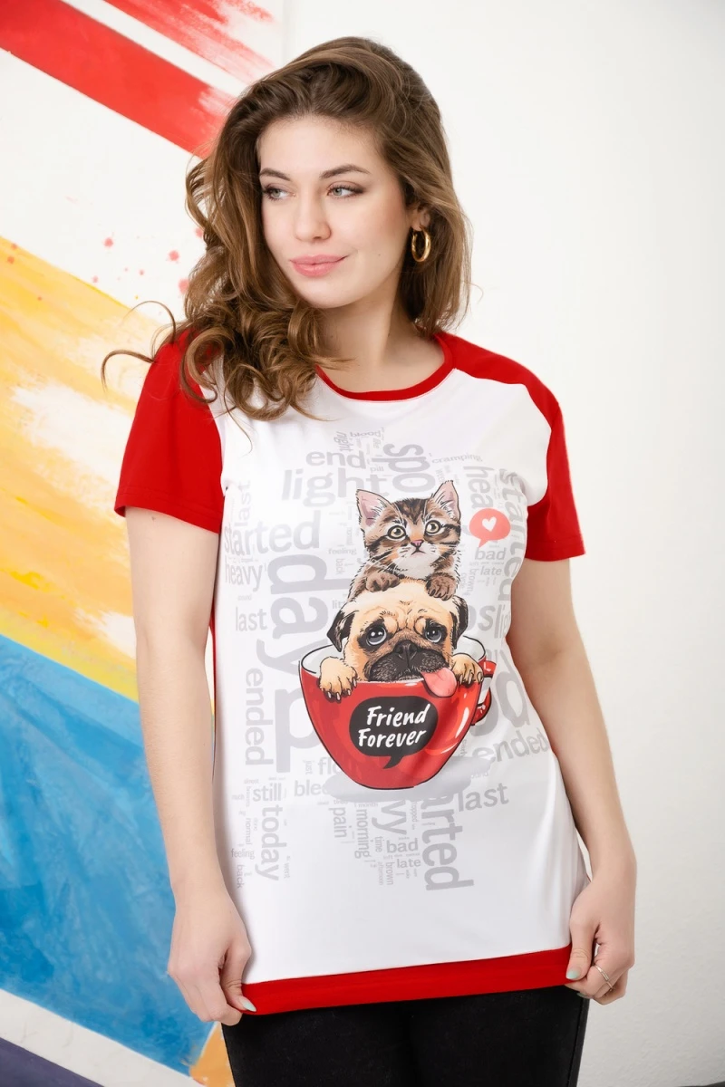 Футболка 25563 (красный)