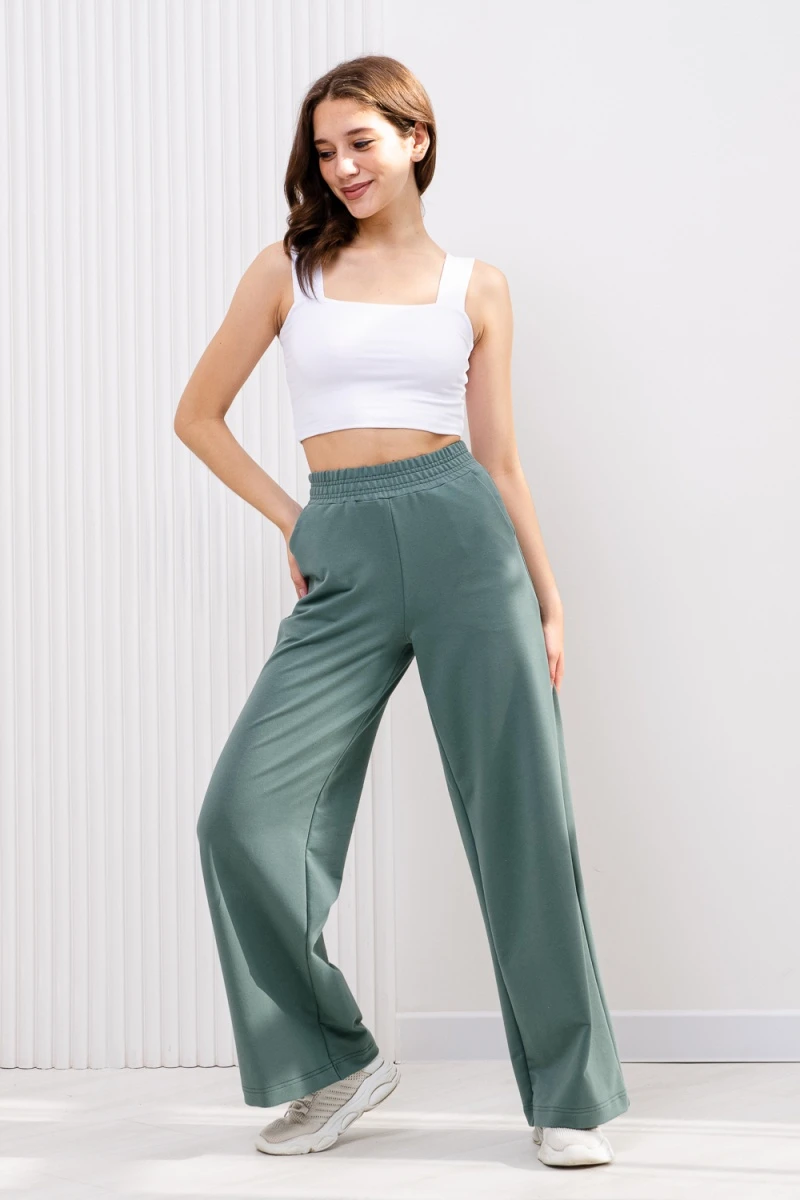 Брюки 18047 (оливковый)