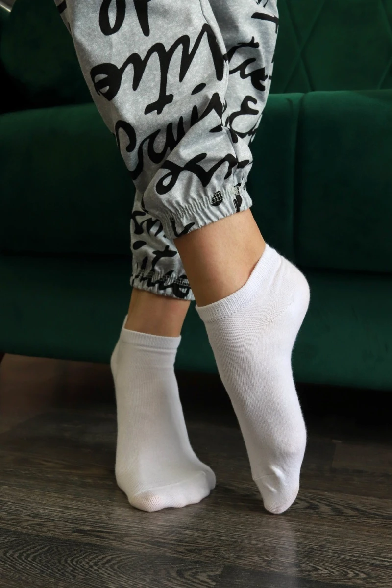 Брюки 8035 (буквы на сером)