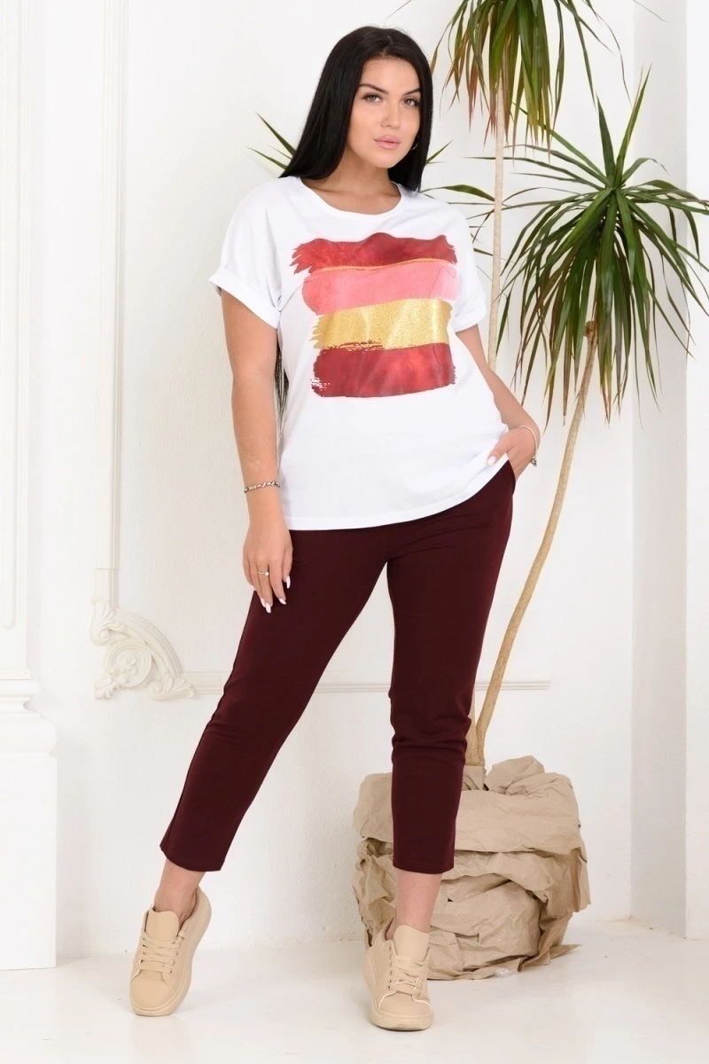 Брюки 4435 (бордовый)