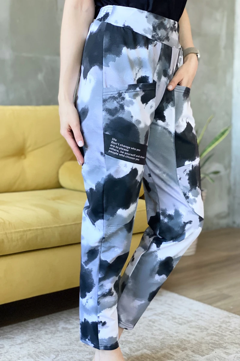 Брюки 8169 (мрамор)