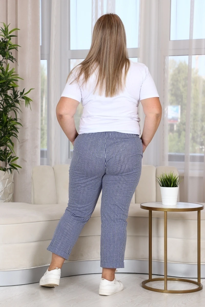 Брюки 9154 (полоса джинс)