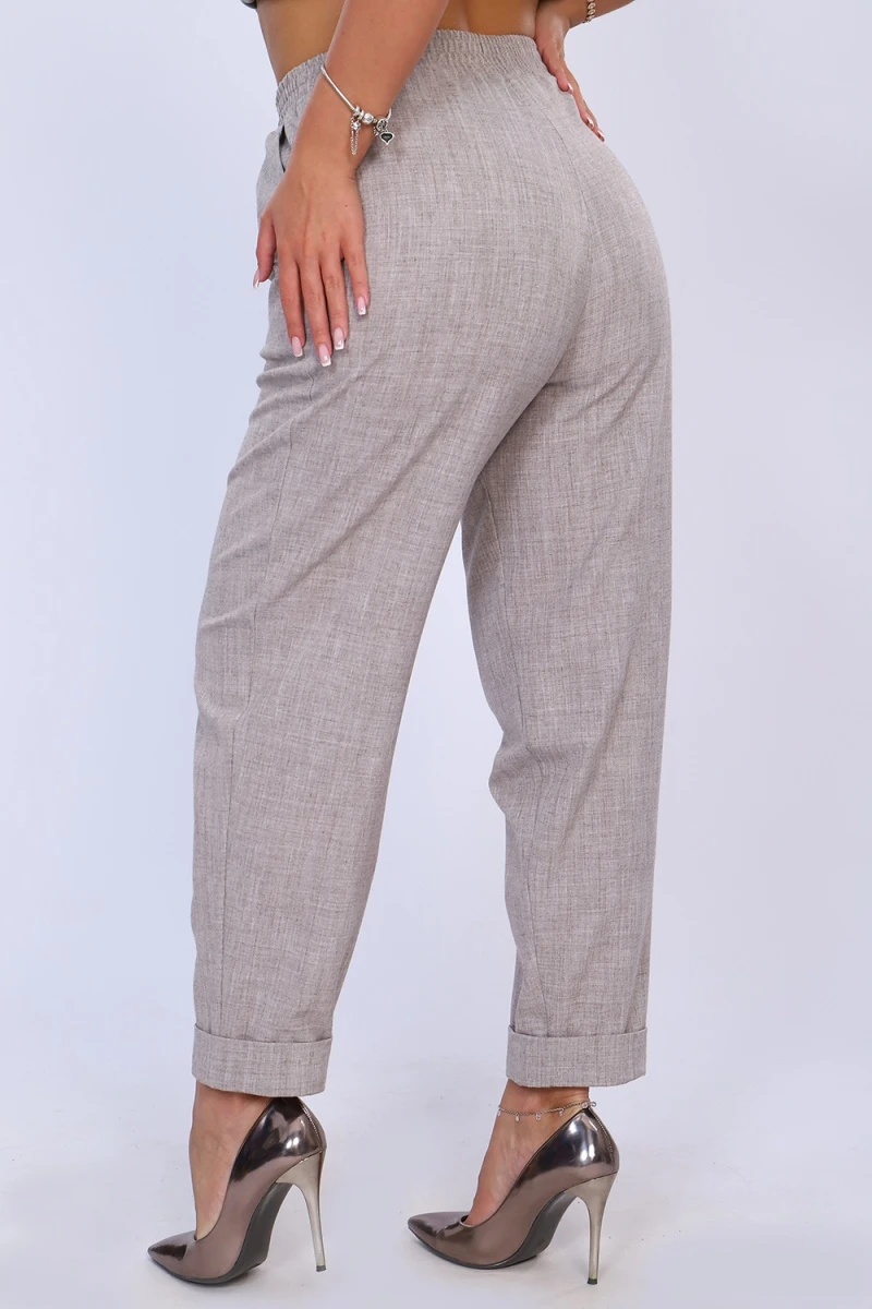 Брюки 32815 (коричневый меланж)