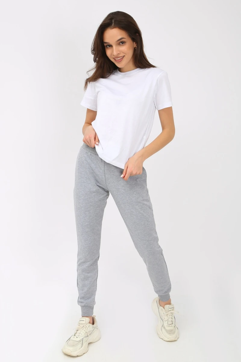 Брюки 22206 (серый меланж)