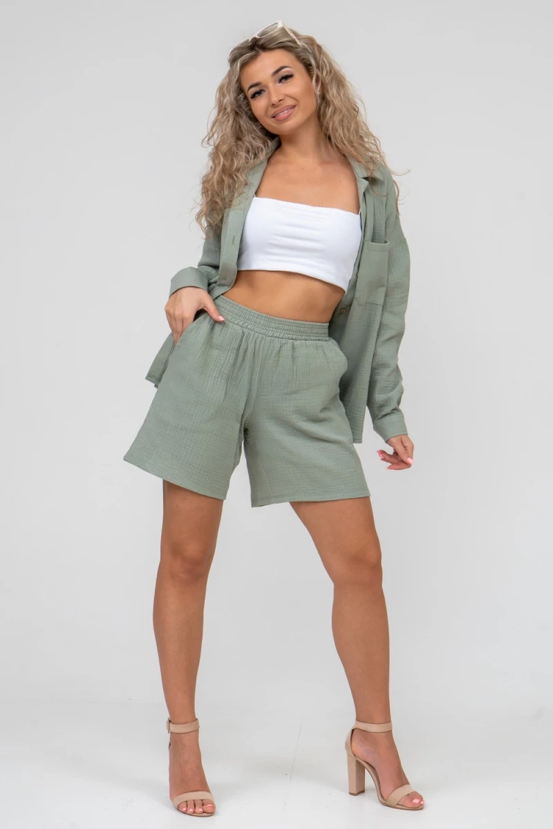 Шорты 36631 (оливковый)