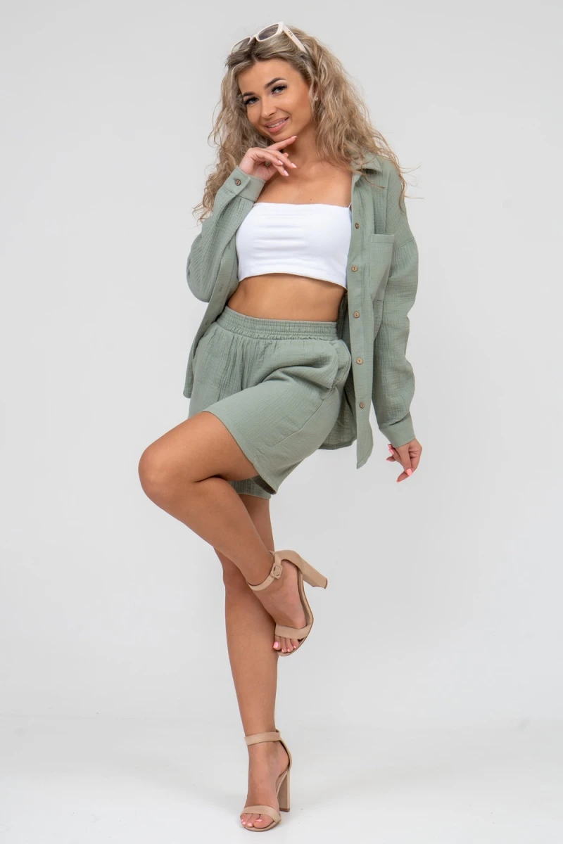 Шорты 36631 (оливковый)