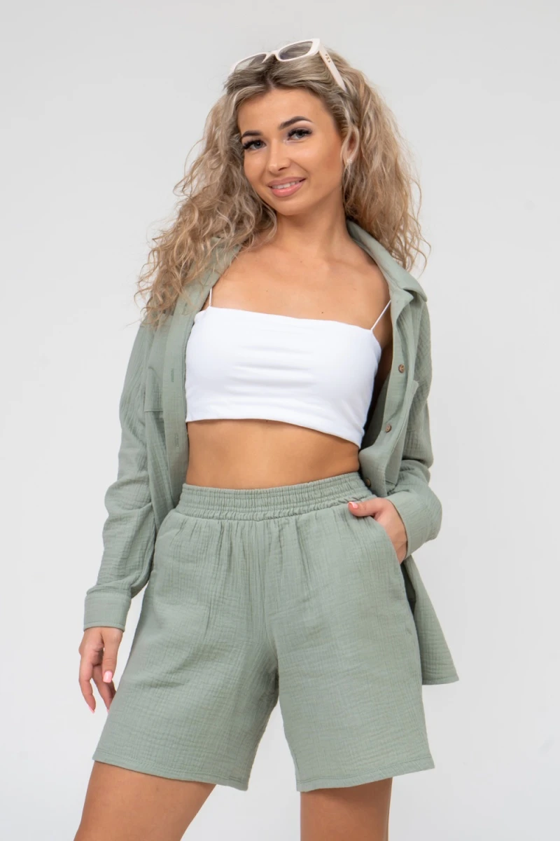 Шорты 36631 (оливковый)