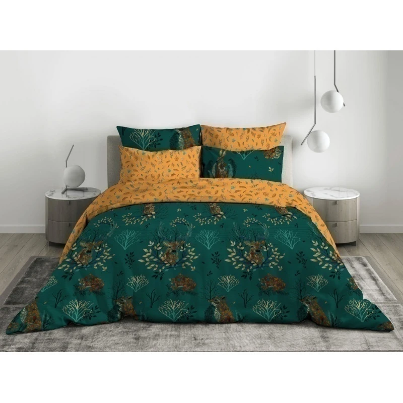 КПБ бязь Премиум ГОСТ "ТЛ" "Дивный лес" ком. р. 2.0 сп. Евро арт. 70994-1 + 71006-1