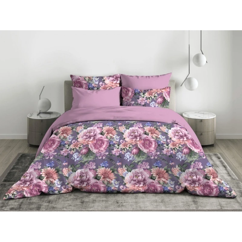 КПБ бязь Премиум ГОСТ "ТЛ" "ТЛ-Букет" ком. р. Евро 2 арт. 71090-1 + 71092-5