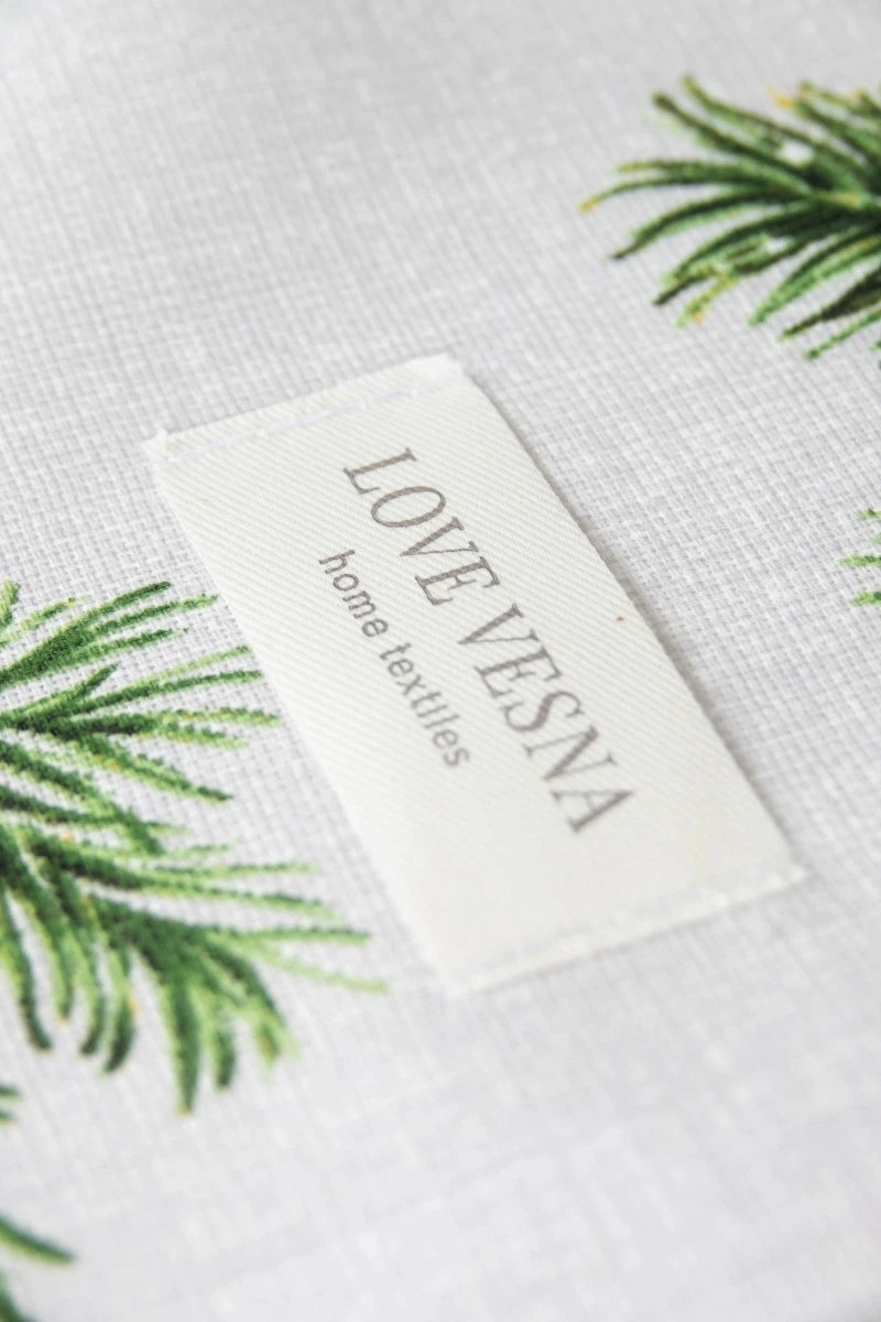 Скатерть круглая рогожка "Диз" Серебряный звон (145х145 см)