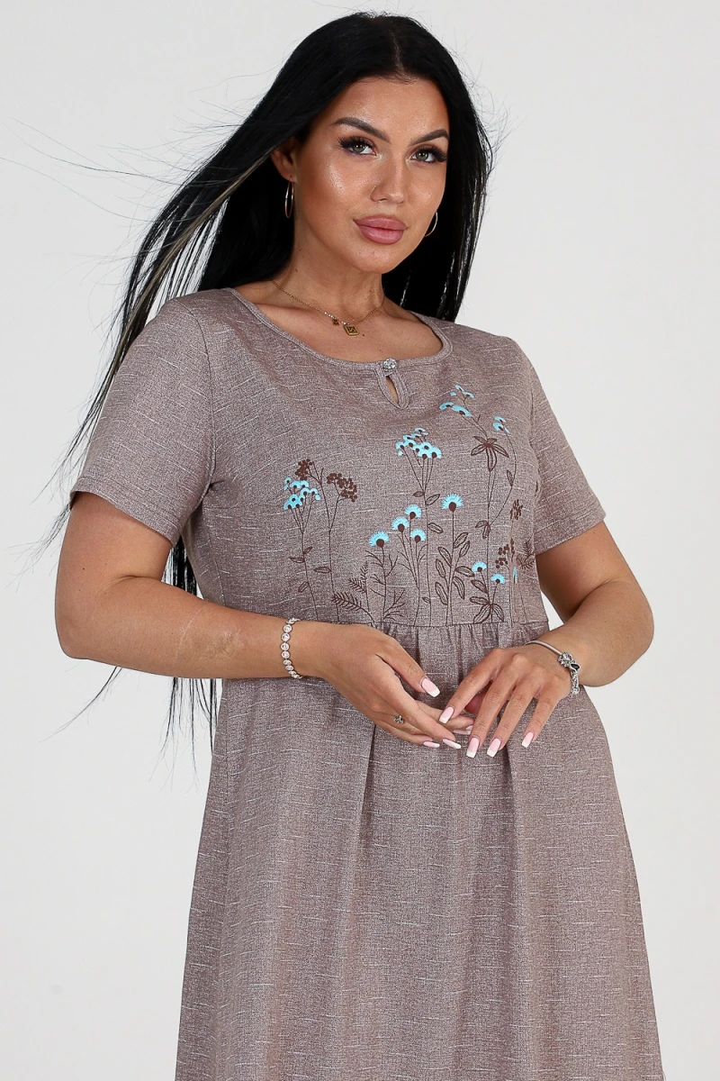 Платье 24761 (коричневый)