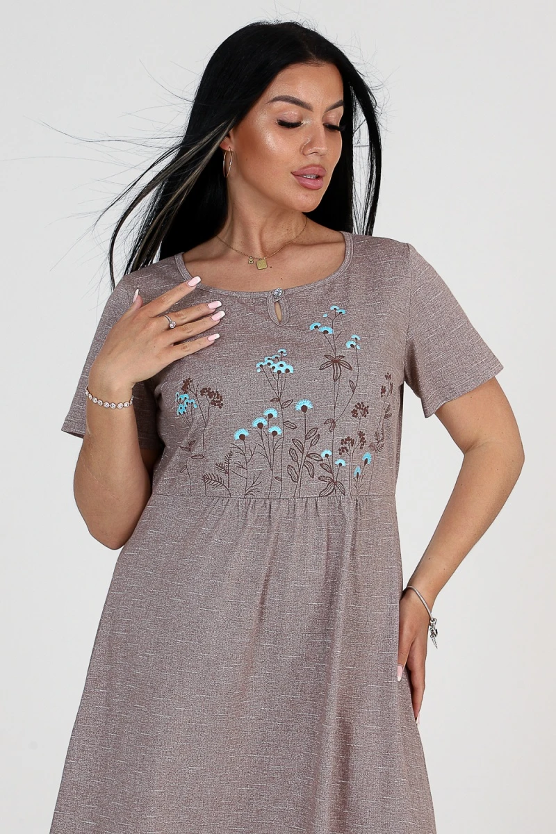 Платье 24761 (коричневый)