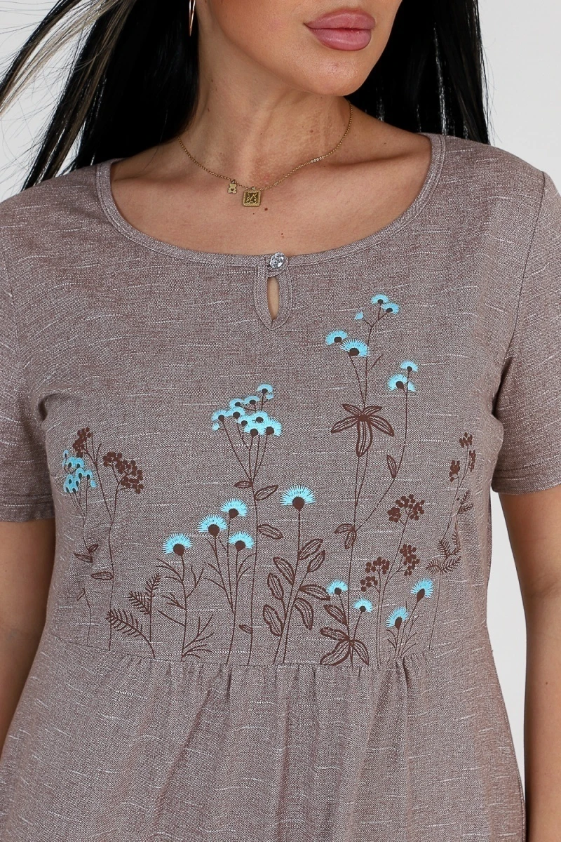 Платье 24761 (коричневый)