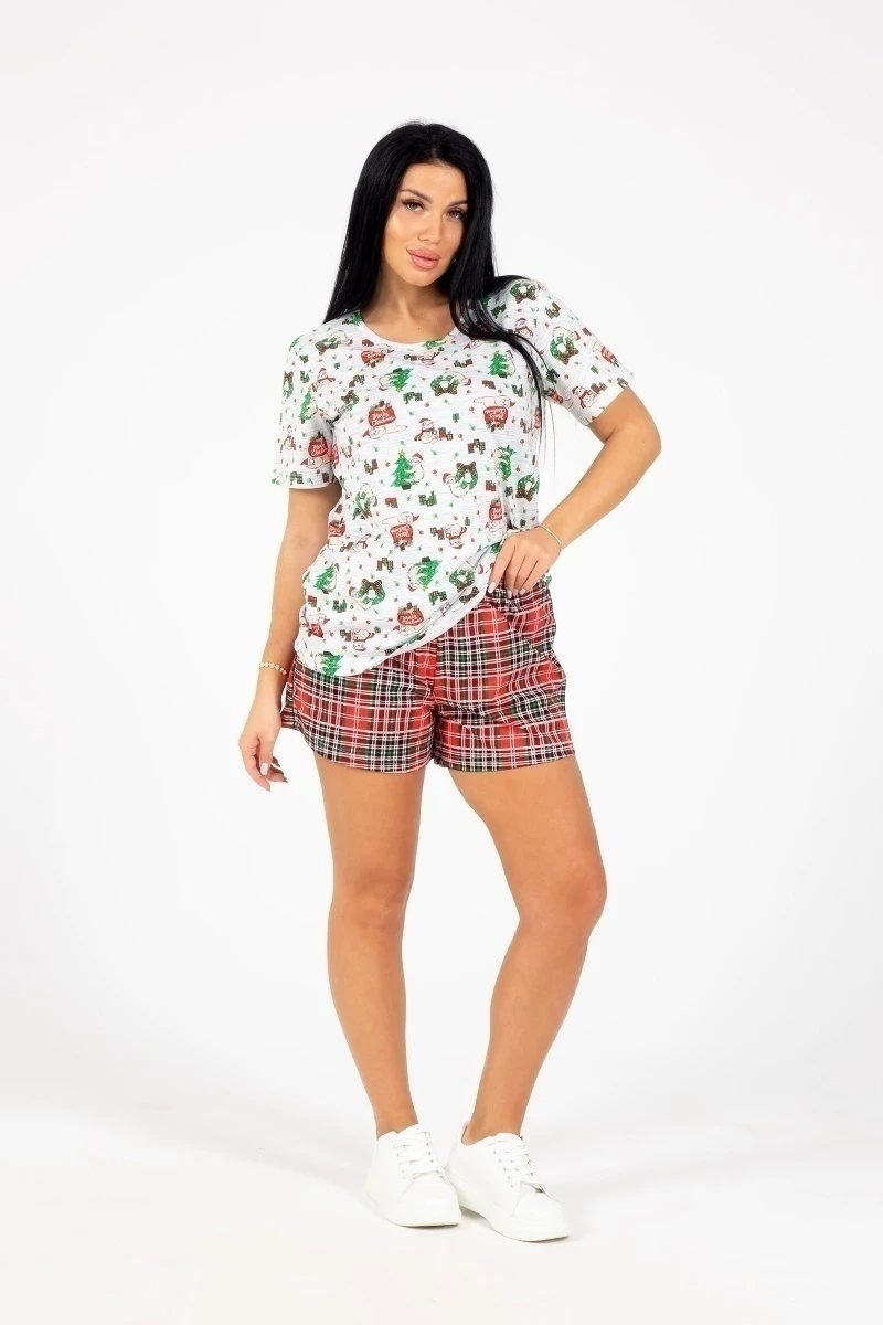 Пижама "Праздник" шорты, трикотаж
