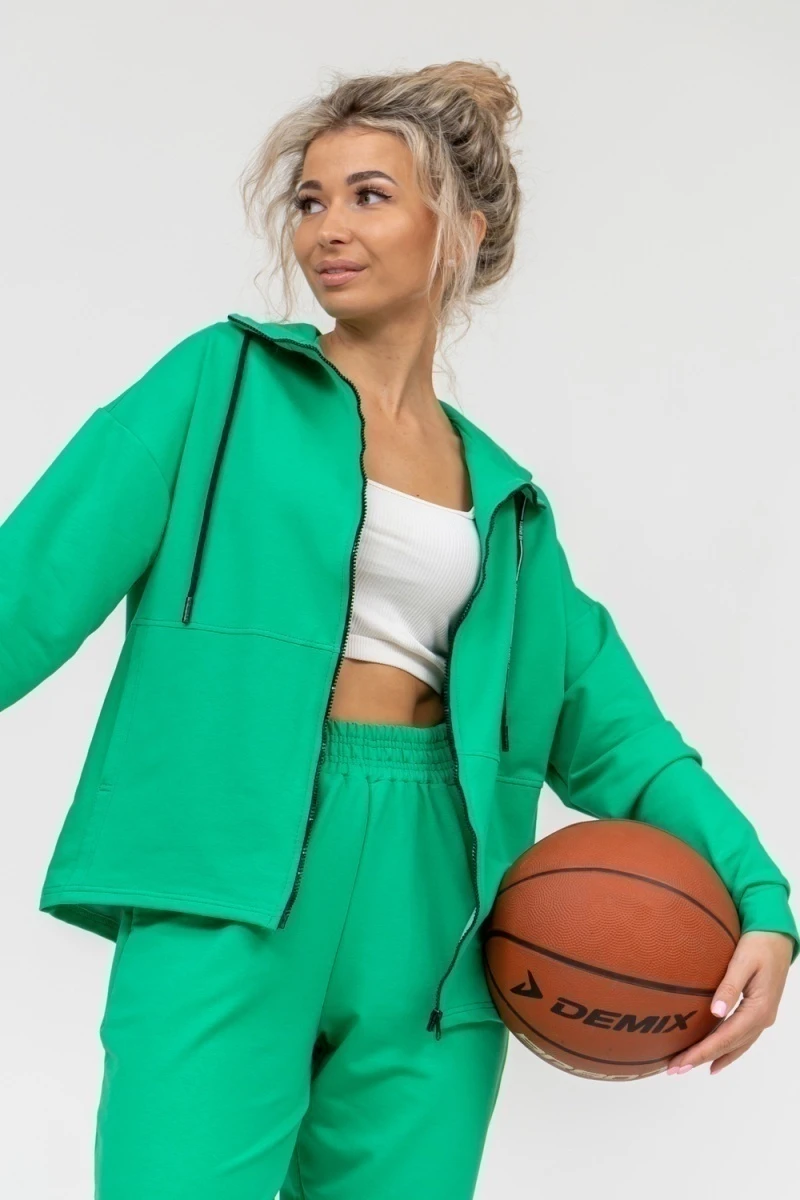 Костюм с брюками 36660 (зелёный)