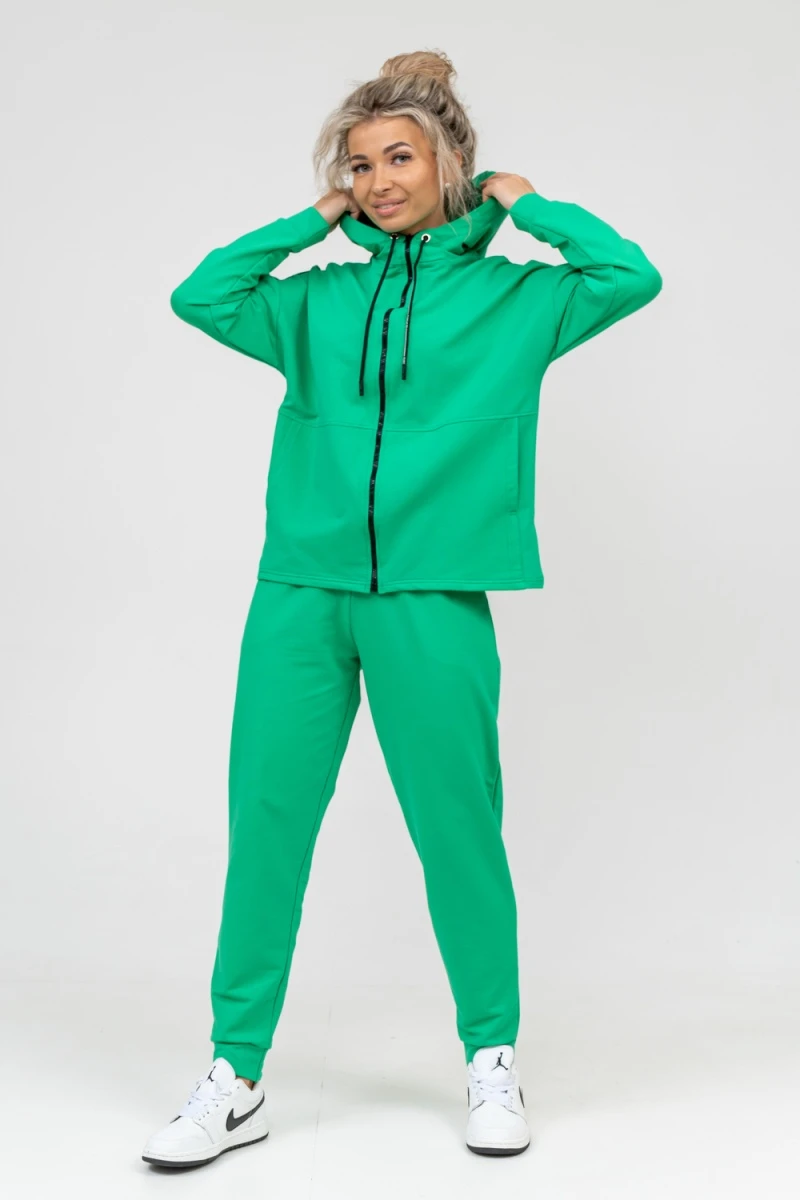 Костюм с брюками 36660 (зелёный)