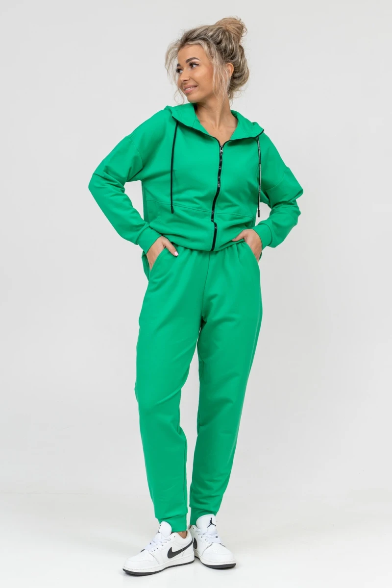 Костюм с брюками 36660 (зелёный)