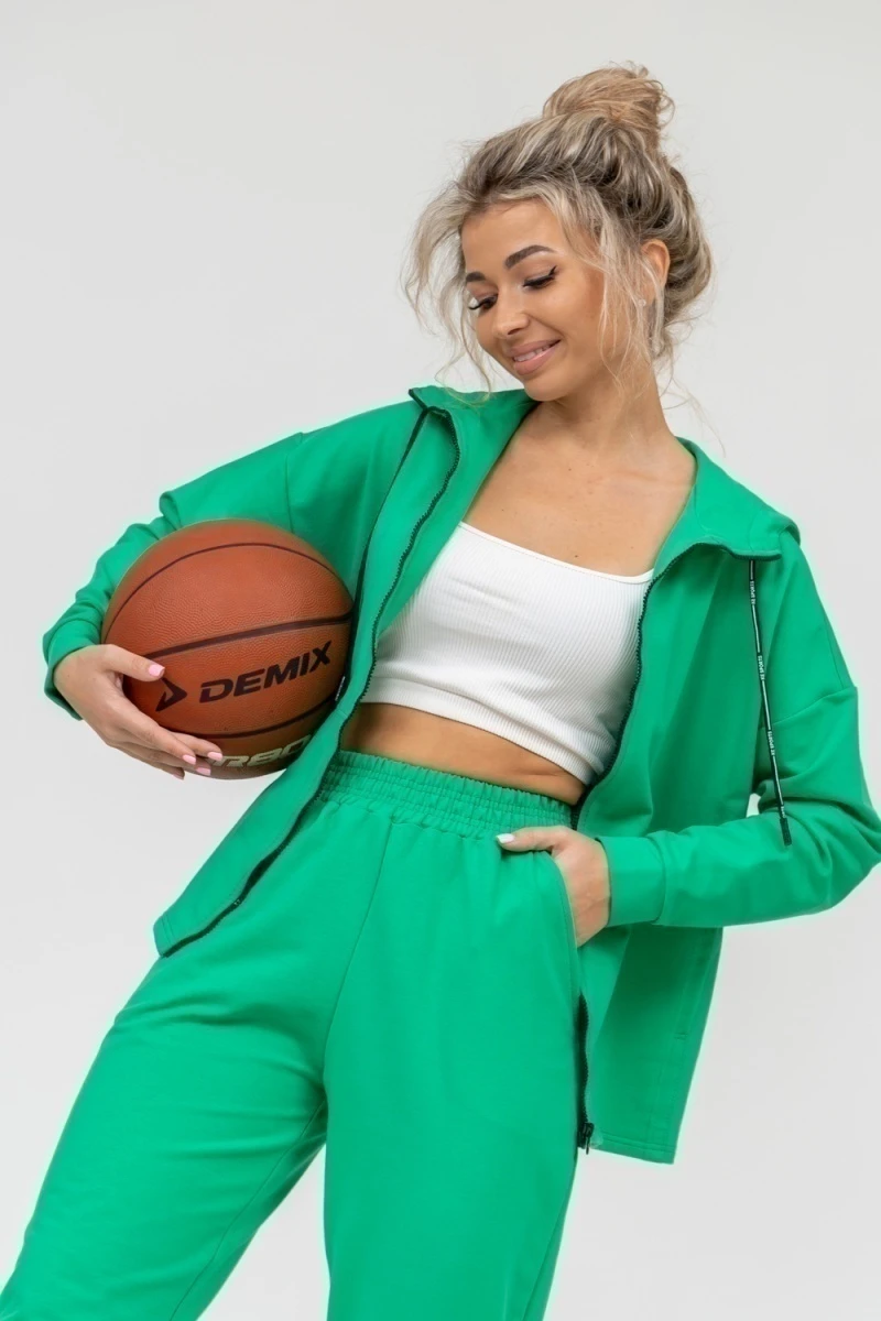 Костюм с брюками 36660 (зелёный)