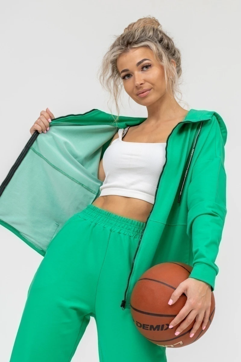 Костюм с брюками 36660 (зелёный)