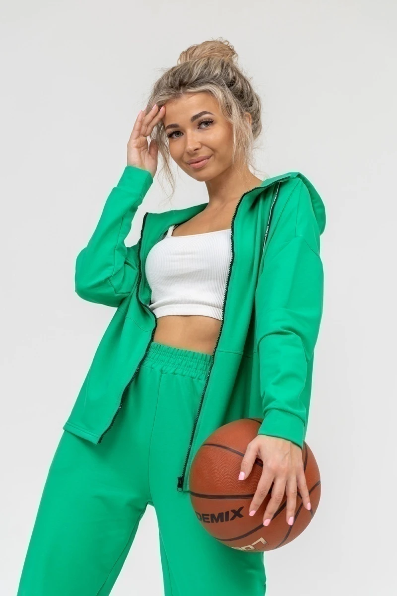 Костюм с брюками 36660 (зелёный)