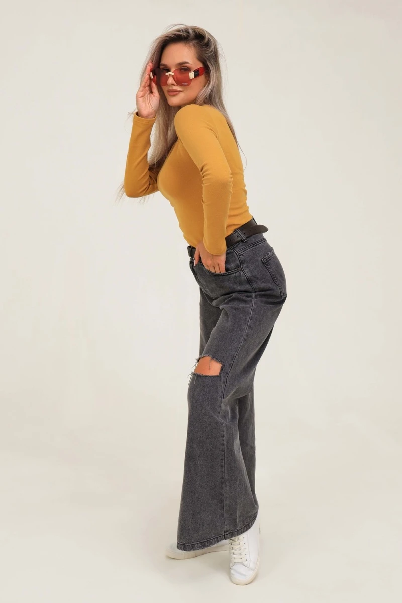 Лонгслив 50546 (горчичный)