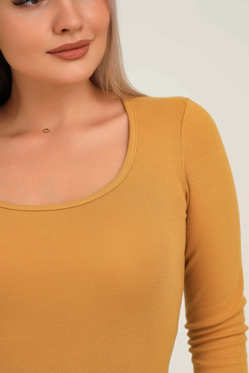 Лонгслив 50546 (горчичный)