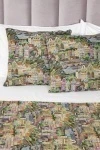 Наволочка гобелен на молнии "Домики" арт. T-164 (200 см)