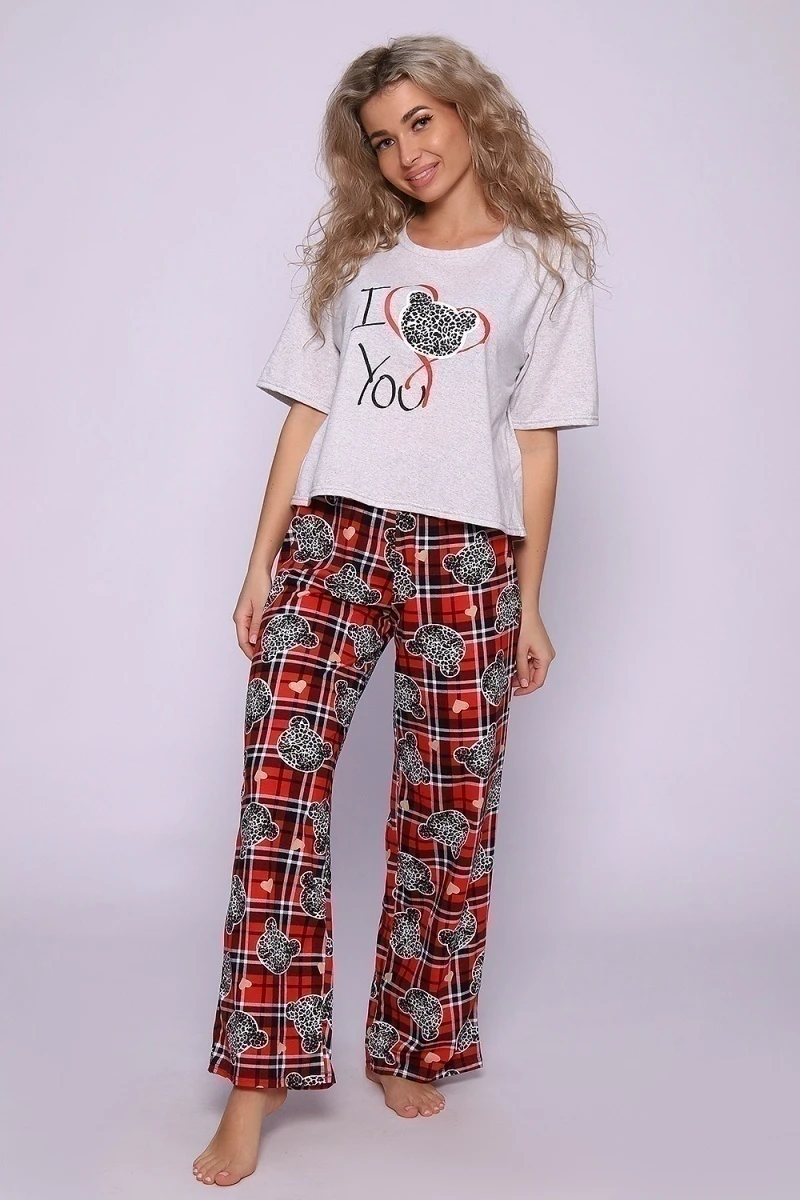 Костюм с брюками 37099 (мишки)