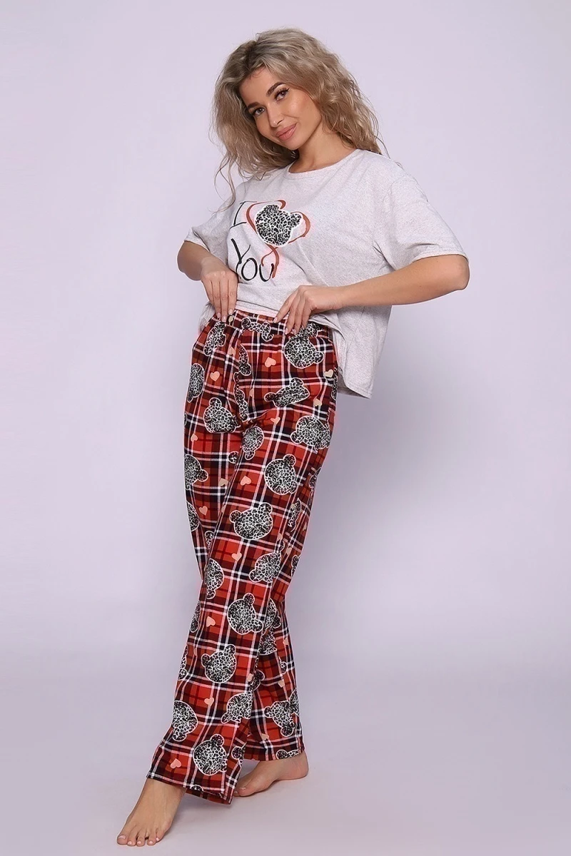 Костюм с брюками 37099 (мишки)