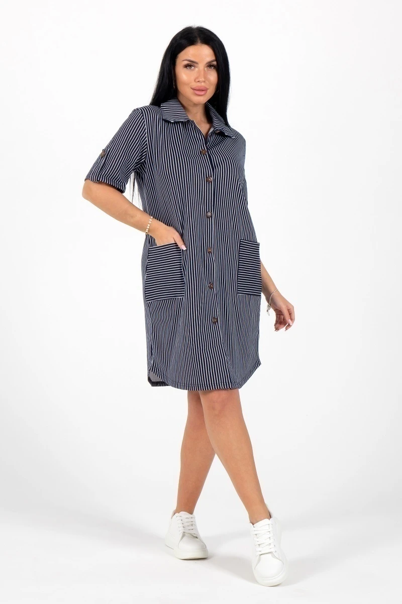 Туника "Злата" вертикаль, трикотаж