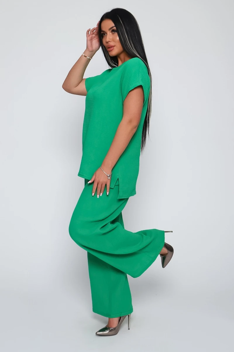 Костюм с брюками 82025 (зеленый)