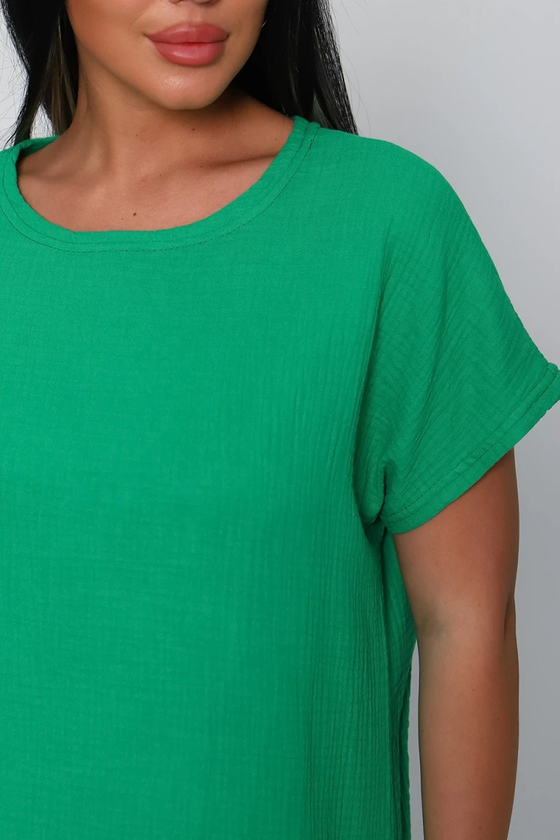 Костюм с брюками 82025 (зеленый)