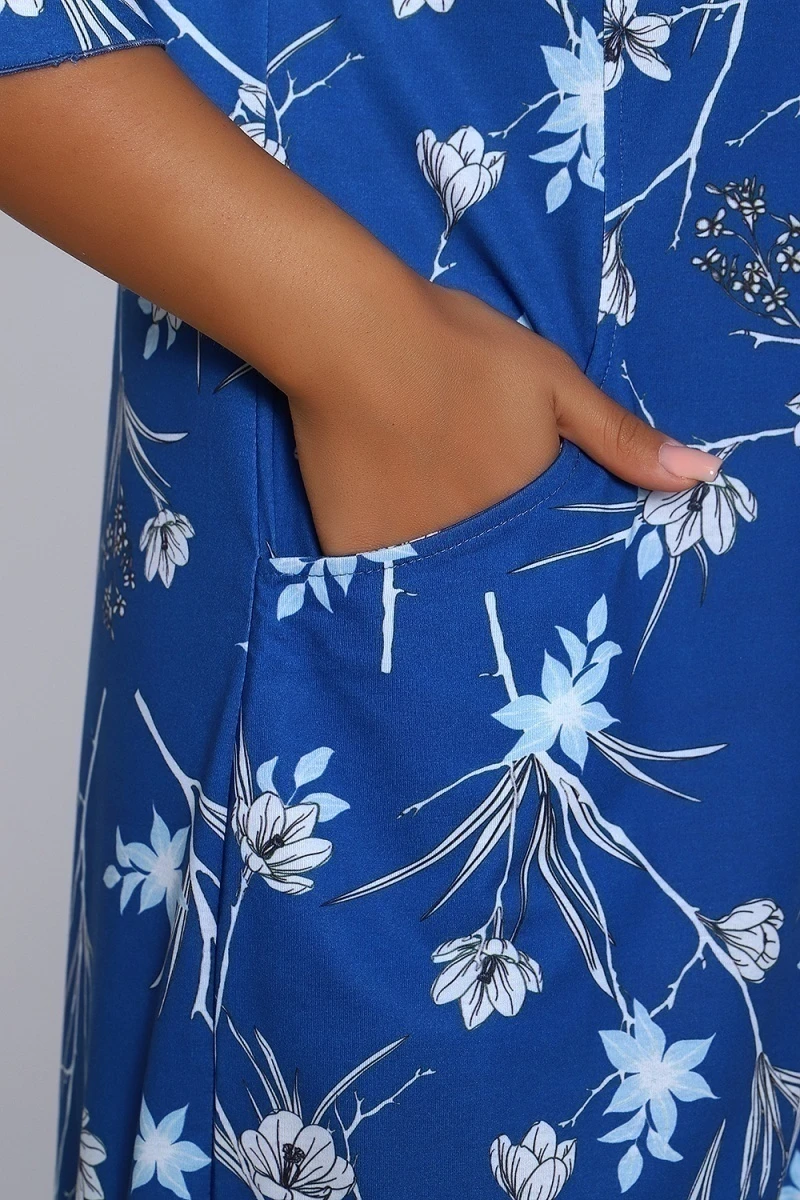 Халат 71079 (темно-синий)