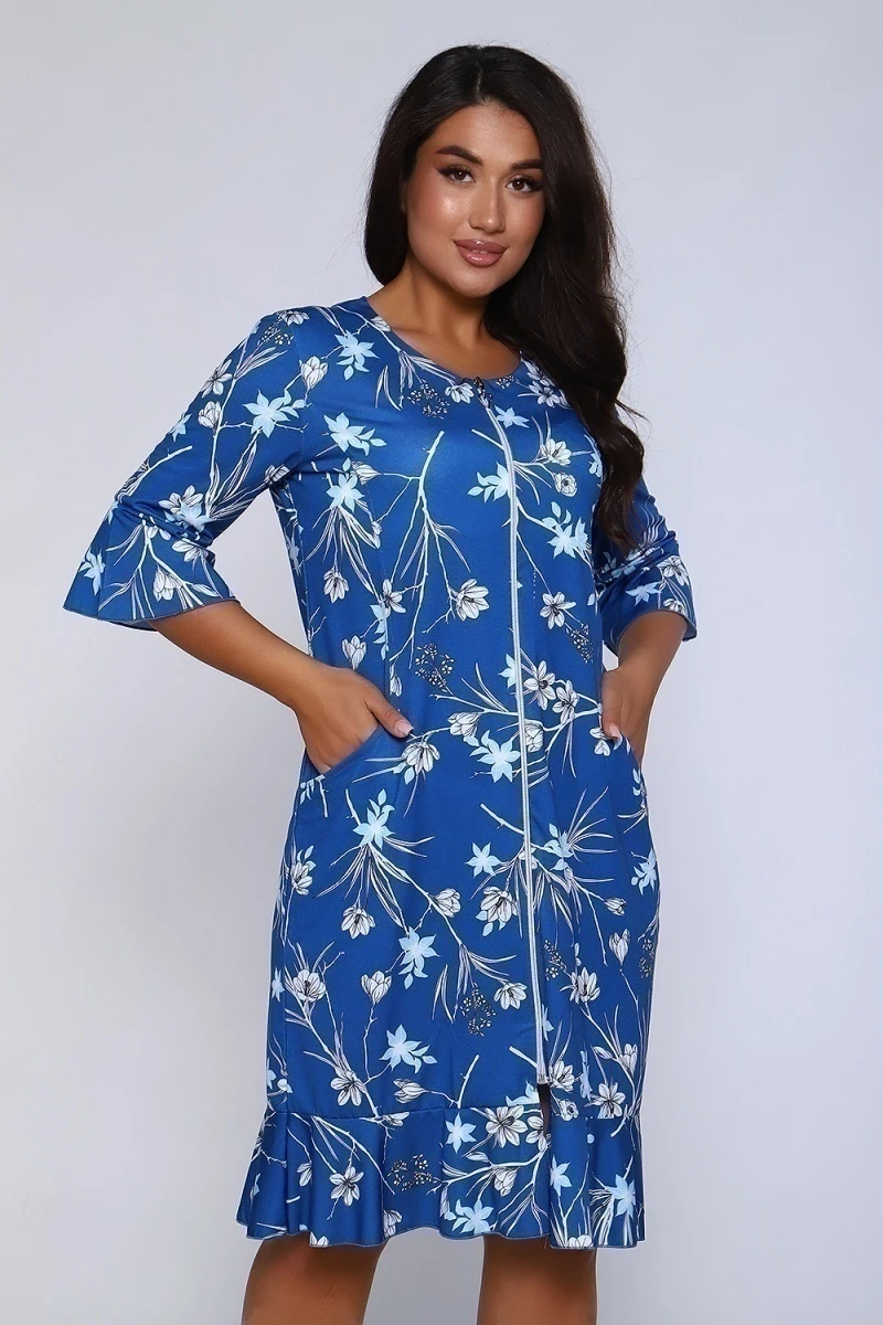 Халат 71079 (темно-синий)